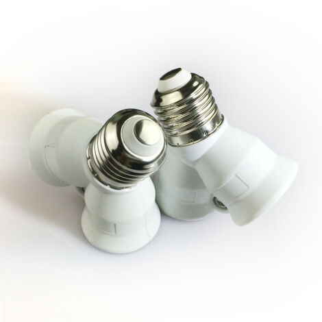 E27 Socket Converter 2 in 1 Base Adapter 2 Adapters for LED Bulbs & Incandescent Bulbs & CFL Bulbs [Energy Class A+]