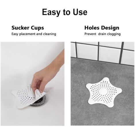 Silicone Sink Filter, Shower Hair Filter, Starfish Shower and Bath ...