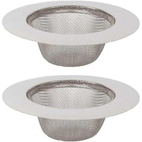 2 Pieces Kitchen Sink Filter, Stainless Steel Sink Filter, Stainless Steel Drain Filter, Kitchen Sink Strainer, for Kitchen Sink, Bathroom, Washbasin, Bathtubs (1/5)