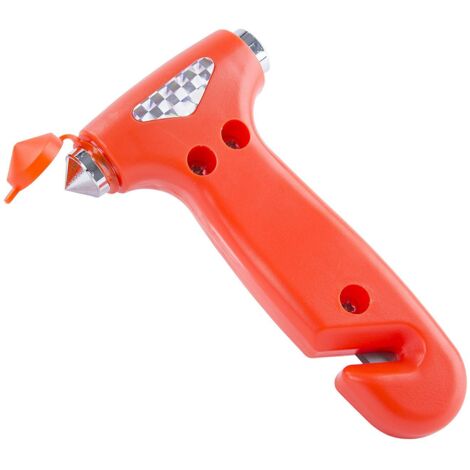 2 in 1 Emergency Hammer with Seat Belt Cutter and Emergency Window Breaker for Car (1/5)