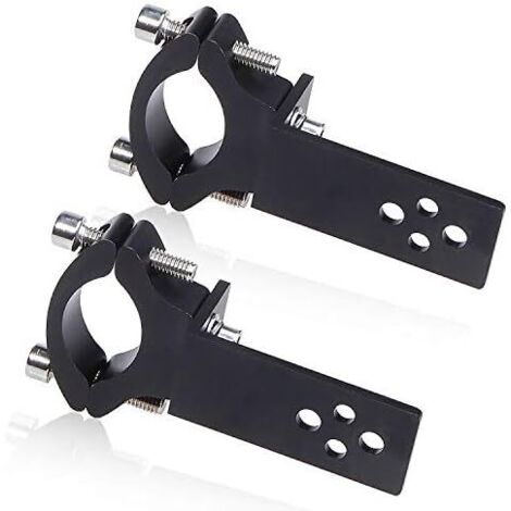 2PCS Light Mounting Bracket,Biqing Universal Motorcycle Headlight Bracket Fog Bulb Mounting Bull Bar Bumper Aluminum Lamp Holder Diameter 22mm-36mm (1/5)