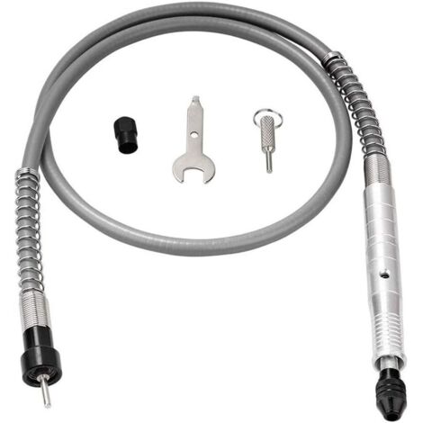 3mm Flexible Electric Drill Extension Cable Chuck for Rotary Grinder Tool Compatible with Key (Golden)