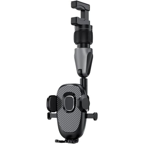 Car Rearview Mirror Phone Holder, 360° Rotating Mobile Phone Holder, Multifunctional Phone Holder, Shockproof, for Smartphone, for GPS Driving Recorder (1/5)