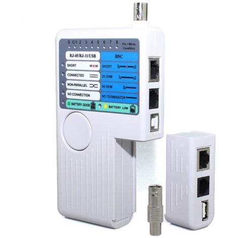 RJ11 RJ45 USB BNC Network Cable Tester for UTP STP LAN Cable Tracer (1/5)