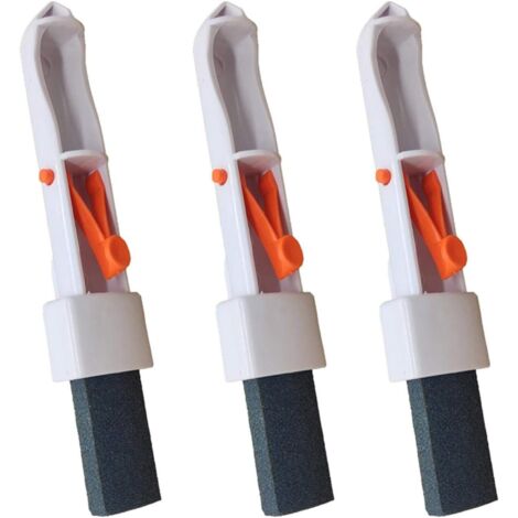 Set of 3 pool cleaning pumice stones with sturdy handle and clip (1/5)