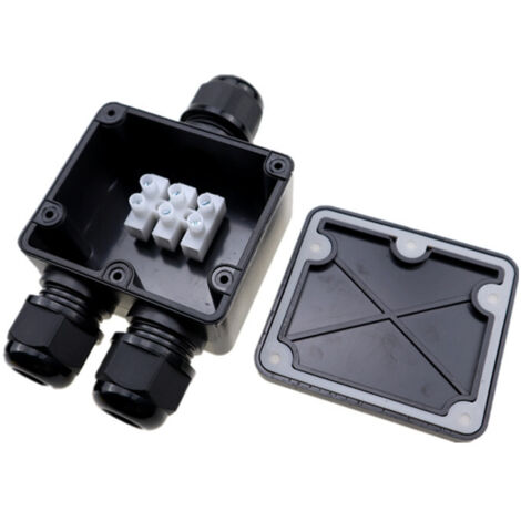 2 Pieces IP68 Waterproof Junction Box, Outdoor Waterproof Junction Box ...