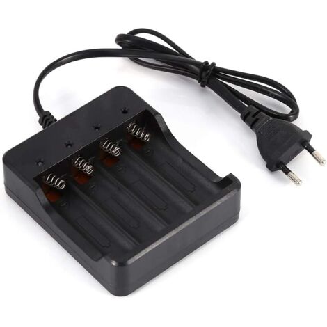 4 Slot Battery Charger for 18650 Lithium Rechargeable Battery EU Plug with Anti-Reverse Charging Function Good Quality and Performance (1/5)