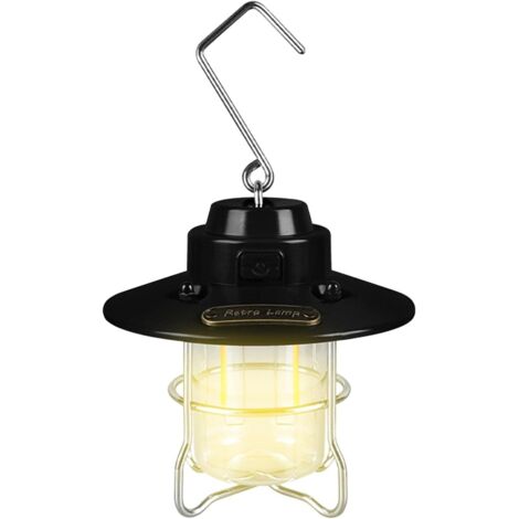Rechargeable Camping Lantern, Lightweight Waterproof LED Light with Hook - Outdoor Hanging Lantern for Yard, Patio, Lawn