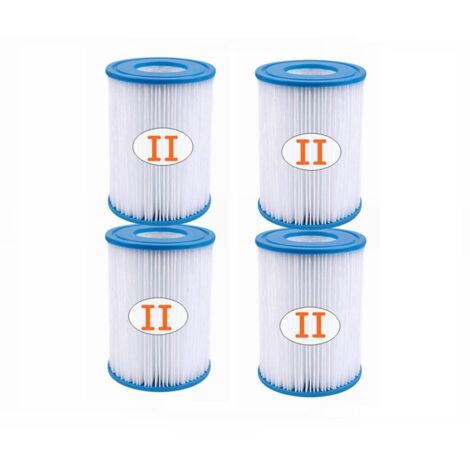 Pack of 4 Type II Pool Filter Cartridges - For Type II Filter - For 58094 (1/5)