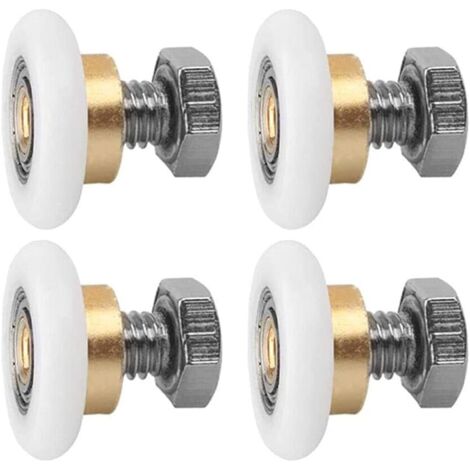 Sliding Door Roller, 4 PCS Shower Rollers, Shower Runners, Roller Wheelfor Shower Door Sliding Rollers Door Replacement Wheel(20MM) (1/5)