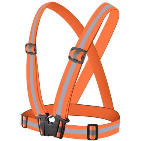High Visibility Safety Vest, Adjustable Reflective Elastic Safety Vest Reflective Vest or Cycling Reflective Vest (1/5)