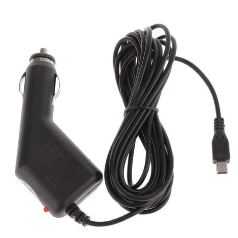 Mini Car Charger Power Cord Universal Power Cord Car Charger Adapter Power Supply for Portable Electronic Accessories GPS Navigation(about 3m) (1/5)
