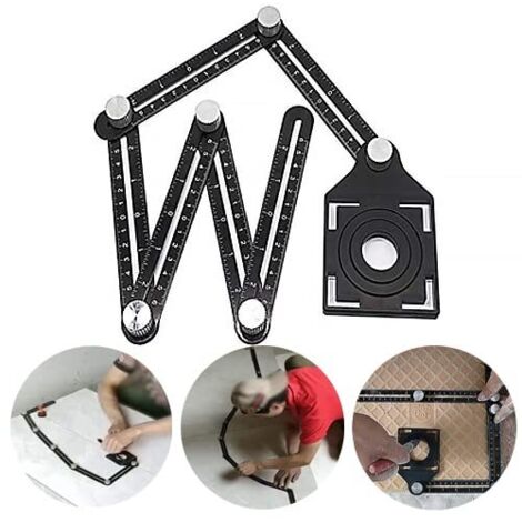 Angle Measuring Ruler - Multi-Angle Ruler - Easy to Measure - for DIYers, Handymen, Carpenters, Tilers, Craftsmen (1/5)
