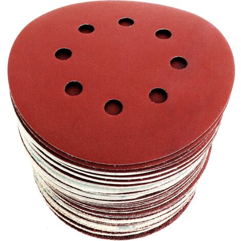 Sanding Discs Abrasive Paper 125mm Sander P40/P60/P80/P120/P180/P240 8 holes (1/3)