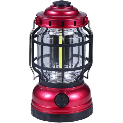 Rechargeable Camping Lantern - 1200mAh Portable Flashlight Emergency Battery Pack for Home Camping Hiking Outdoor Recovery with USB Cable