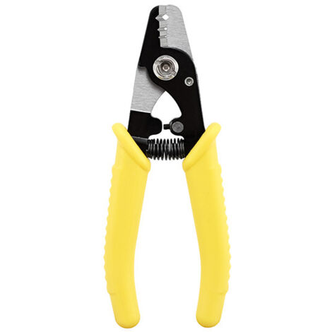 Optical Fiber Stripping Pliers with Three-Hole Segmented Stripping Non-Slip Handle Safety Buckle for Loose Tubes Bare Fibers Jacketed Fibers (1/5)