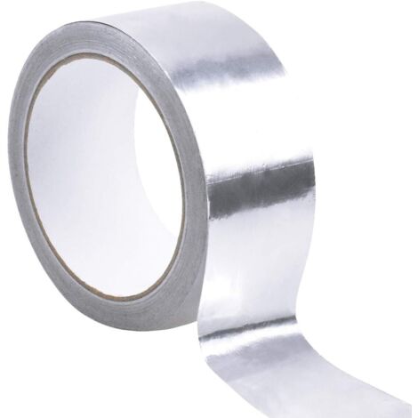Silver Aluminum Foil Tape Waterproof Sealing Tape Reinforced High Temperature Resistant Tape 50mm X 20m For Ventilation Pipe (1/5)