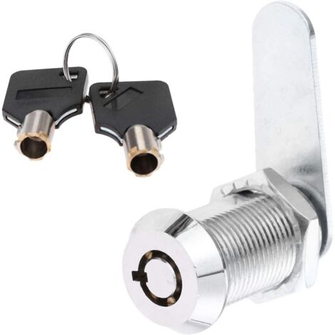 Zinc Alloy Tubular Lock for Security Drawer Door Cylinder Mailbox Toolbox Lock with 2 Keys