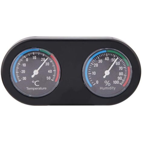 Mini Analog Temperature Hygrometer Round Shape Thermometer Hygrometer for Reptile Tank