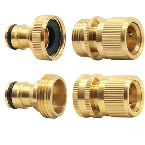 Expandable Garden Hose Quick Connector Male and Female Garden Hose with Brass Thread