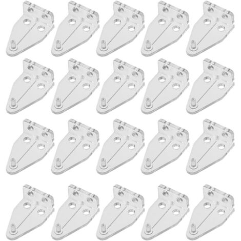 20 Pcs Blind Brackets Blind Holder Replacement Tilt Blind Shutter Hook Drapery Hooks Hardware for Horizontal Blinds Shades