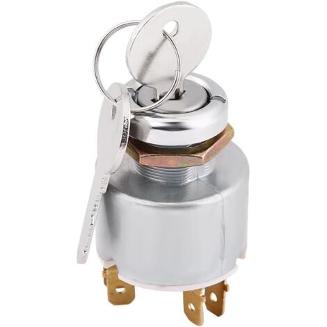 Ignition Switch, 12V Universal Engine Start Switch 3 Position ON OFF ...