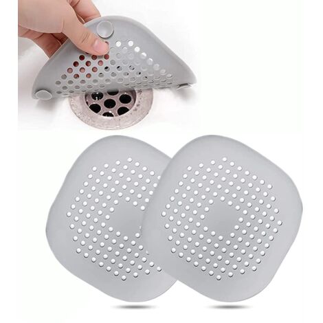 2Pcs Silicone Drain Protector, Kitchen Sink Filter with Suction Cup, Bathtub Drain Cover Filter, Kitchen and Bathroom Sink Filter. NPTERBL (1/5)