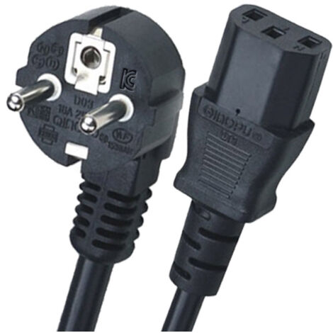 CEE Power Cable, 3 Pin AC Power Cord for Laptop, PC Monitors, Scanners, TV, Printer (1/5)