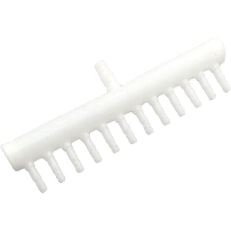 Air Flow Divider, Plastic Aquarium Fish Tank Air Flow Splitter Air Pump Accessories Air Flow Splitter White 12 Holes(1Pcs)