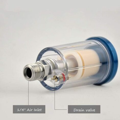 Pair Of Mini Air Filter & Moisture Separators For Spray Guns - 1/4" Inline, 1 Year Warranty 6 thumbnail image