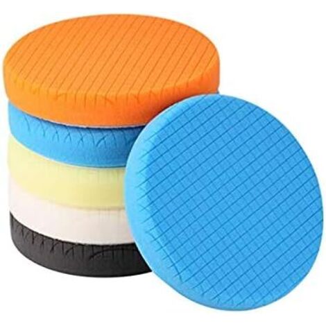 Polishing Pad, 5pcs 150mm/6inch Buffing Sponge Polishing Kit for Car Polishing Pad/for RO/DA Dual Action Polishing (1/5)