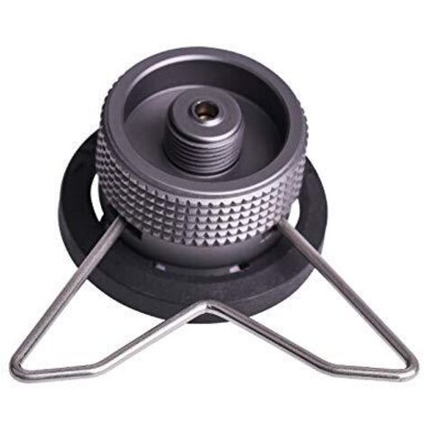 Lockable conversion adapter, for nozzle bottle type/butane gas cartridge/screw type gas canister/Lindal valve canister (Z10)