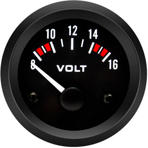 Voltmeter Volt Gauge BX100007 52mm/2in Voltmeter Gauge (8-16V) voltmeter car gauge+gorgeri universal 12v voltmeter NPTERBL (1/5)
