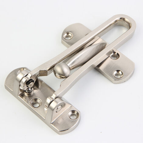 2Pack Security Door Lock Steel Window Guard Lock Front Door Without Chain Lock Latch For Window Door, Prevents Break-in (1/5)