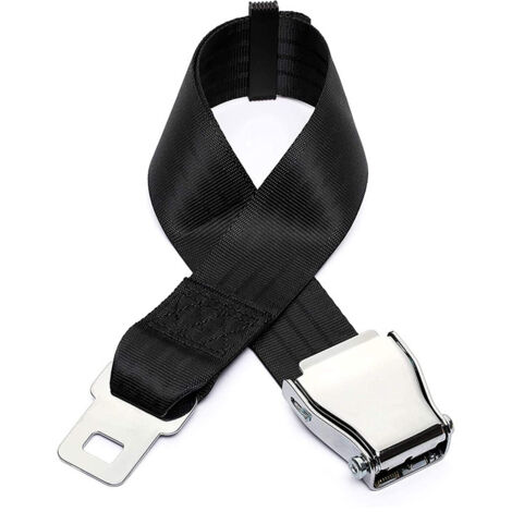 Airplane Seat Belt Extender, Universal Adjustable Airplane Seat Belt Parts with Stainless Steel Buckle Clip 50-80 CM Airlines for Travel by Kayear (1/5)
