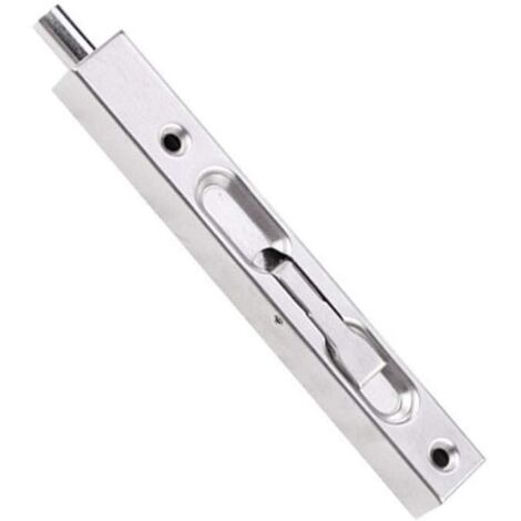 Stainless Steel Sliding Latch Bolt Hidden Door Lock Slide Lever Bolt Security Brushed Latch for French Doors, Composite Doors, Wooden Doors, Double Doors(200mm) (1/4)