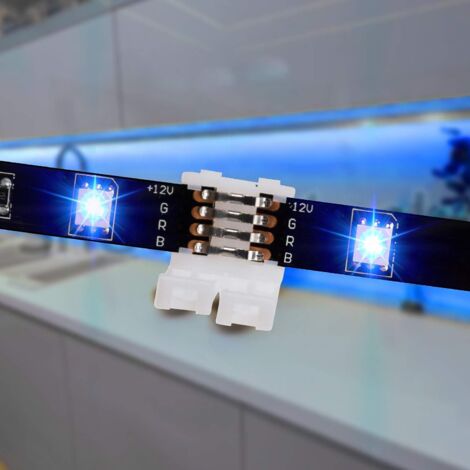 5050 4 Pin 10mm LED Strip Connector Kit Contains 6 10mm Gapless ...