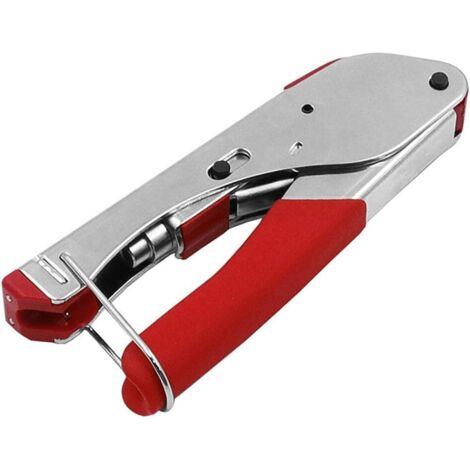 Crimping Pliers, Coaxial Cable Crimping Tool Kit F-Type Compression Crimping Tool RG59 RG6 Connector and Rotary Coax Cable Cutter