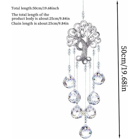 Crystal Sun, Window Prism, Suncatcher, Hanging Sun Catcher for Home, Garden, Crystal Lamp, Curtain Pendant, Hanging Decoration