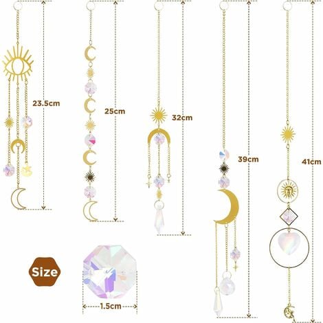 Suncatcher, window decorator, feng shui, sun catcher, crystal pendant -  Seasonal Decor