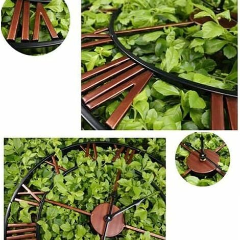 Garden Clock Outdoor Garden Wall Clock Large Roman Numeral Garden Clock Outdoor Iron Clock Outdoor Clock,40cm/16inch