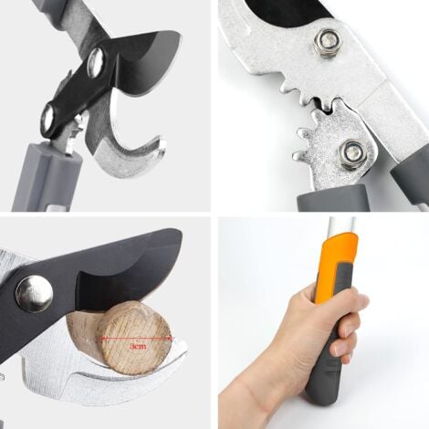 50cm Lopper,Geared Cutting System,Multi-thickness,Can Cut Thick Branches with a Diameter of 3cm,Sharp SK5 Blade,Stable Aluminum Handle,Professional Loppers