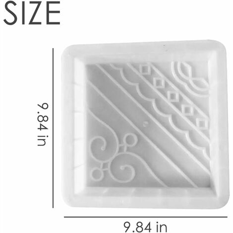 Plastic Stepping Stone Mold Maker Step Paver Mold Stone Concrete ...