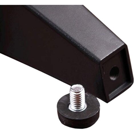 4 Pieces Furniture Legs, Aluminum Metal Oblique Furniture Legs, Sofa Leg Replacement for Cabinet Sofa Table Dresser, Mounting Screws Included, Black, 80mm