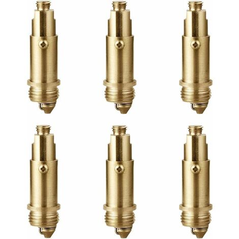 6 Pieces Drain Plug Bouncing Core - Pop-Up Basin Brass Spring Bolt - Fits Most Bathtub Sink Basin Drain Plugs (1/5)