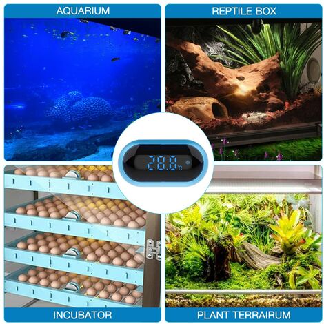 Aquarium Thermometer,Digital Aquarium Water Thermometer,LED Display  Thermometer for Aquarium,Terrarium and Vivarium