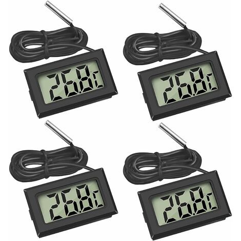 Mini Digital LCD Thermometer Temperature with Temperature Probe Sensor ...