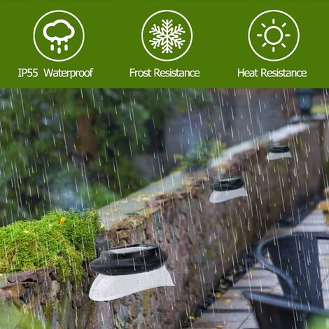 6 Pack Solar Lights Outdoor, 100lm IP55 ...