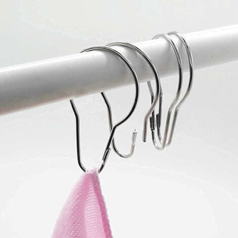 100 Pcs Curtain Hooks Shower Rings Decorative Shower Curtain