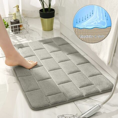 Memory Foam Bath Rug Bathroom Floor Shower Mat Carpet Non-slip Soft  Absorbent